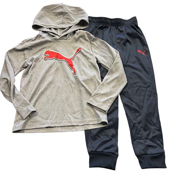 Puma Boys Moisture Wicking Hoodie + Jogger Set Size 6 - Picture 1 of 4